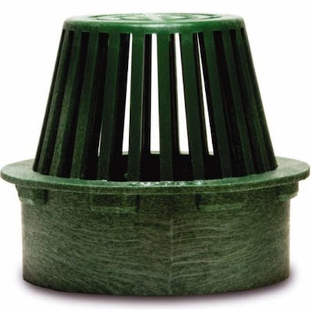 Homestead 80 6 in. Green Flat Top Structural Foam Polyolefin Atrium Grate HO567825
